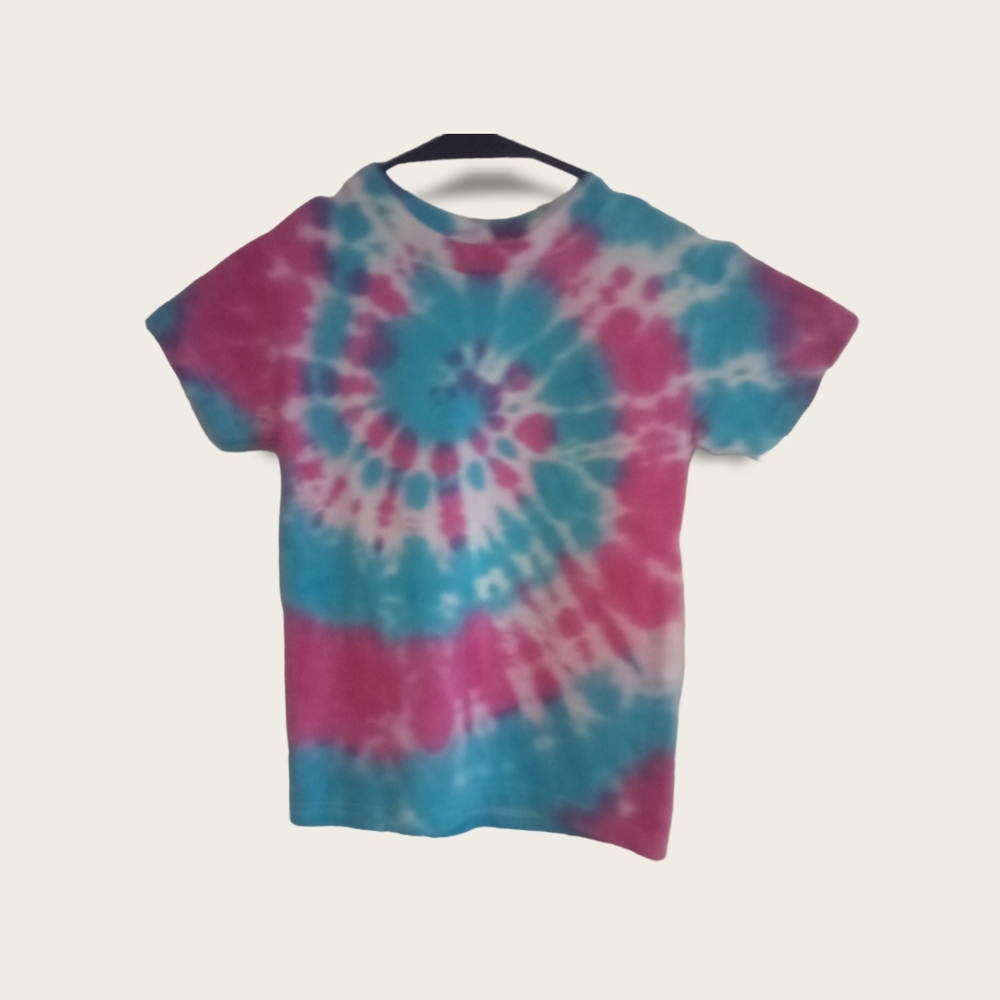 Kids pink and blue spiral